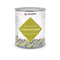 Гидроизоляция Ecoroom Hydroneed Base, 1 кг, полиуретановая для фундамента, банка